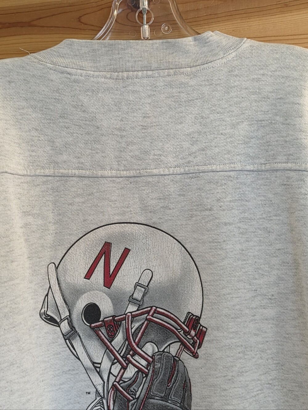 VTG Nebraska Cornhuskers Huskers Crewneck Sweatshirt USA Made Galt Sand Medium - Picture 6 of 8